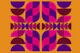 Seventies Night Flight Geo Art