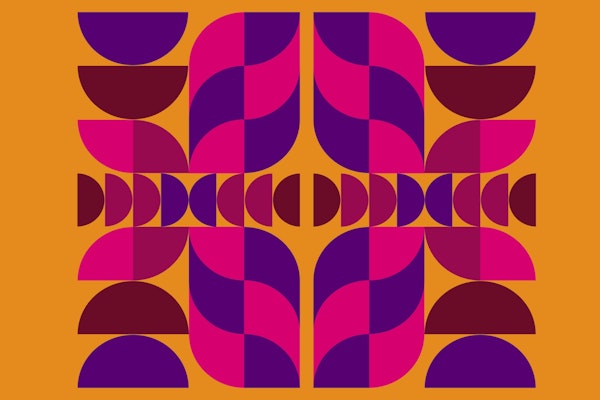 Seventies Night Flight Geo Art