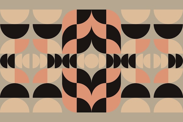 Mid Century Bauhaus Geo Composition