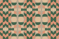 Mid Century Bauhaus Pattern Art tapete