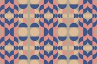 Mid Century Bauhaus Color Blocking tapete