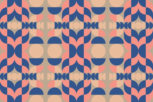 Mid Century Bauhaus Color Blocking