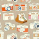 Vintage Cameras on Sand