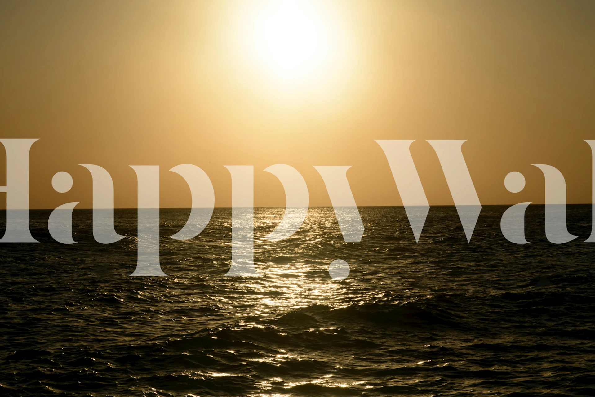 Gylden karibisk solnedgang over et rolig veggmaleri