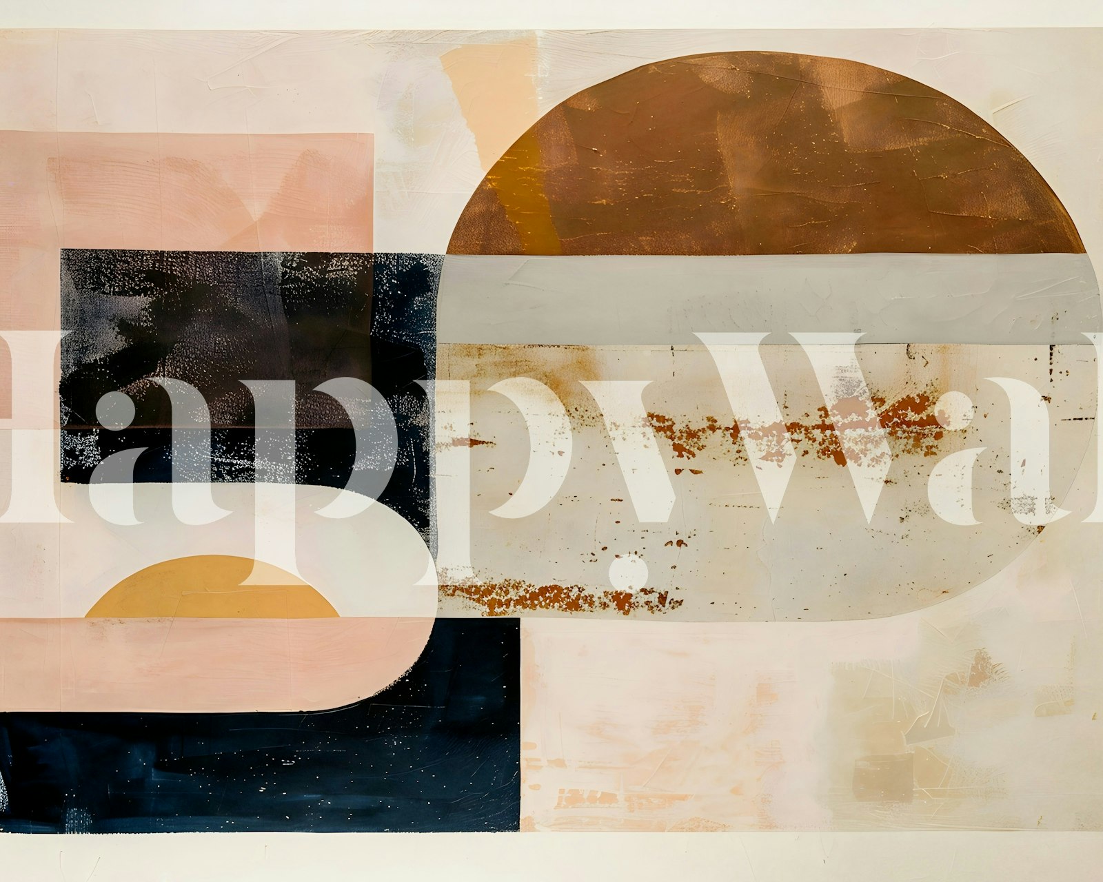 Σχεδίαση ταπετσαρίας Abstract Minimal 2 σε ένα δωμάτιο