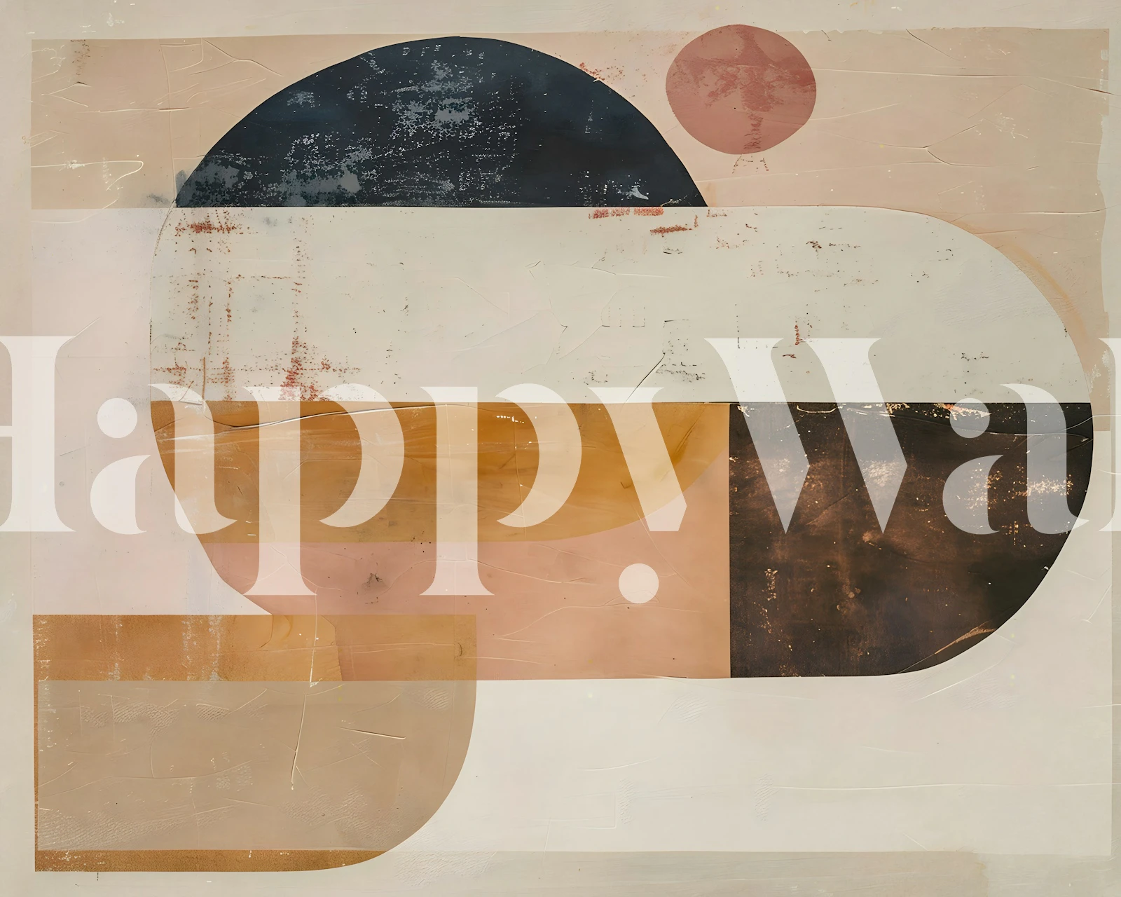 Abstract Minimal 3 wallpaper in a room