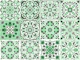 Mixed Ceramic Tiles 3 - Green