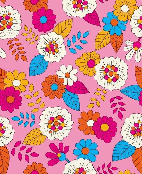 Portofino Flowers Pink