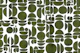 Rustic Green Canvas Texture Cutout Geo