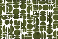 Rustic Green Canvas Texture Cutout Geo wallpaper