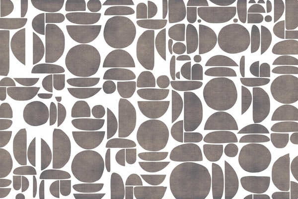 Rustic Bauhaus Fabric Texture Cutout Geo