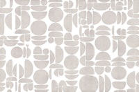 Bauhaus Tan Fabric Texture Cutout Geo wallpaper