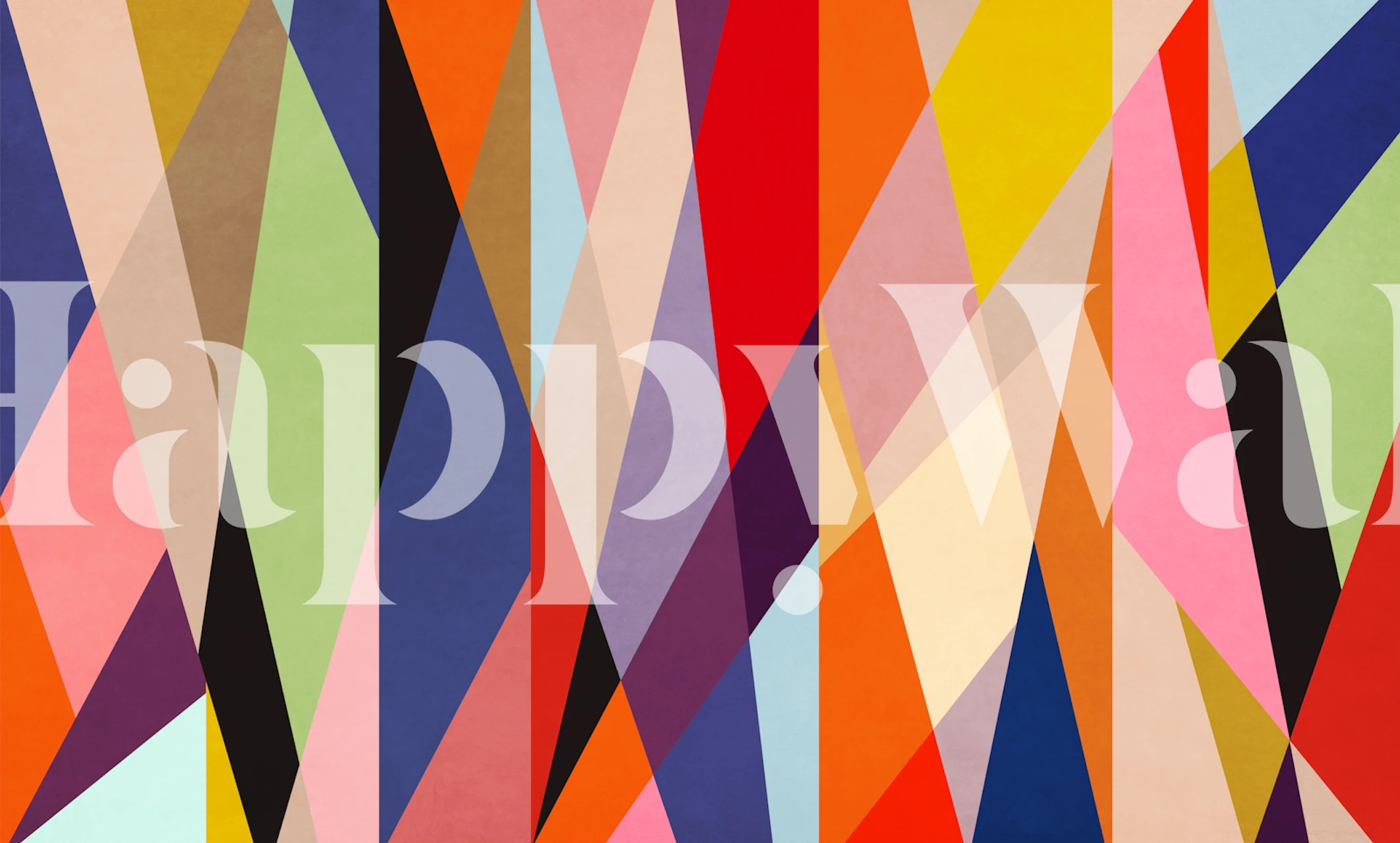 Colorful geometric patterns with vibrant triangles wallpaper