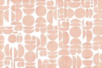 Peach Fabric Texture Cutout Geometry wallpaper