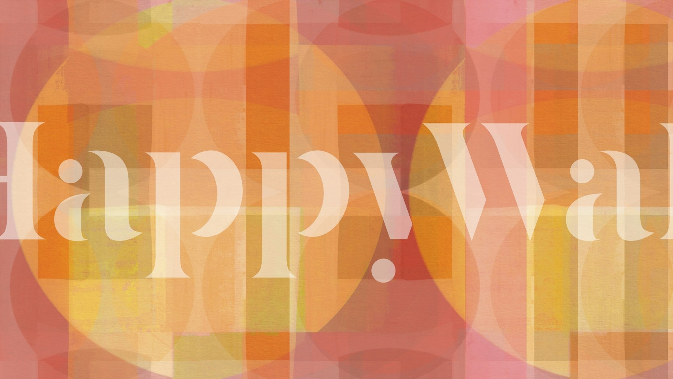 Soft Bauhaus Mosaic wallpaper in a room