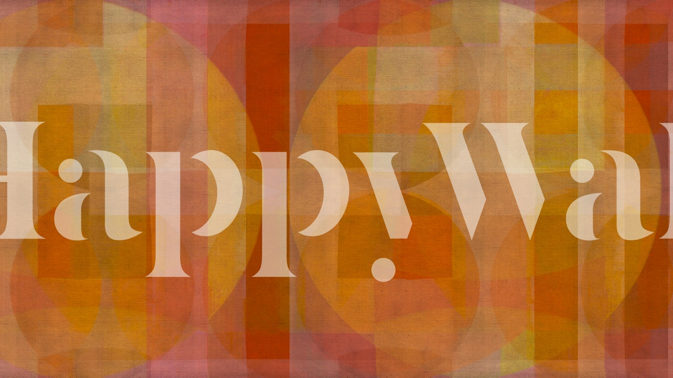 Fotomural Bauhaus Abstracción con formas geométricas y colores cálidos