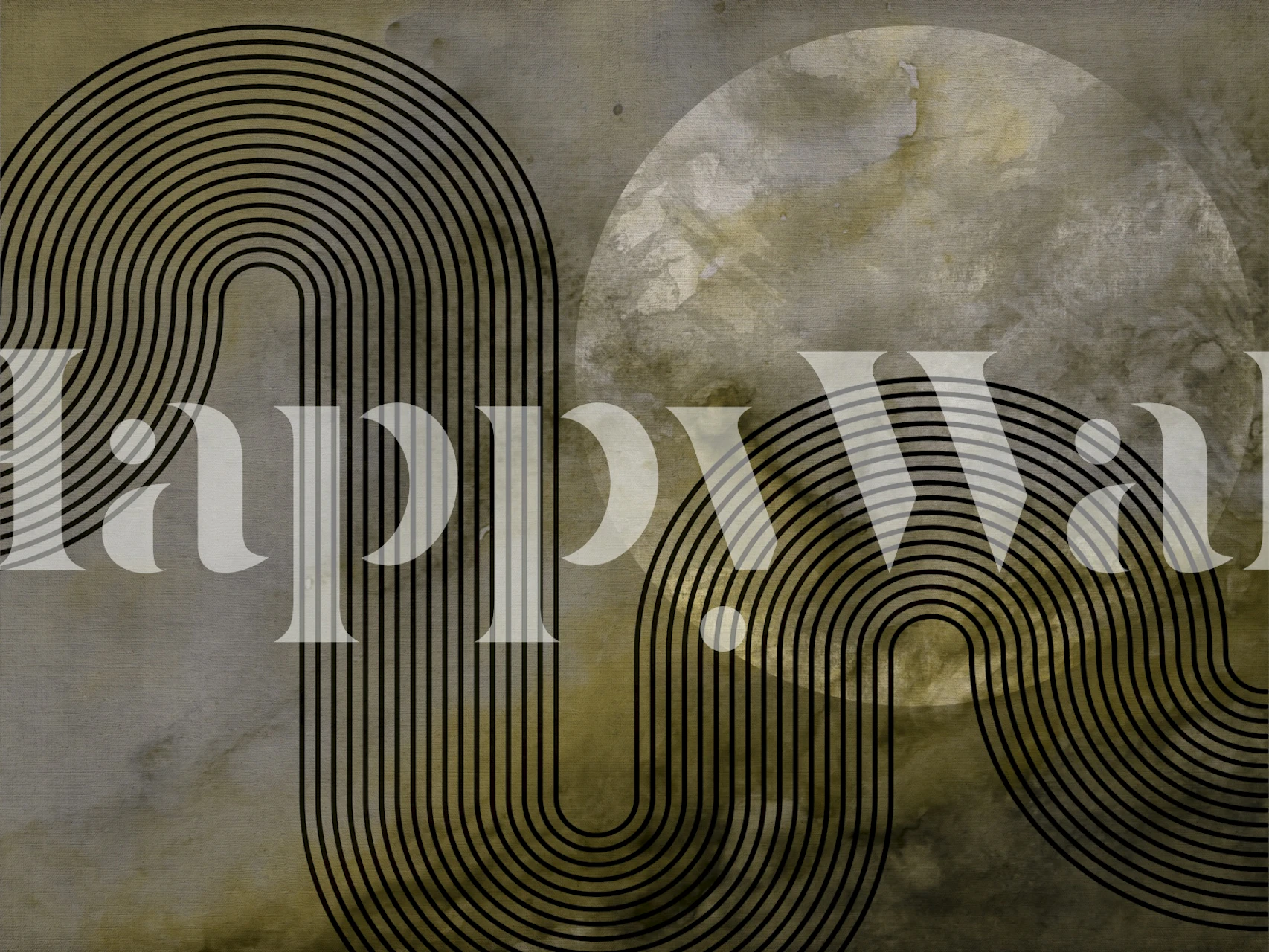 Scandinavian Autumn Moon tapet i et rom