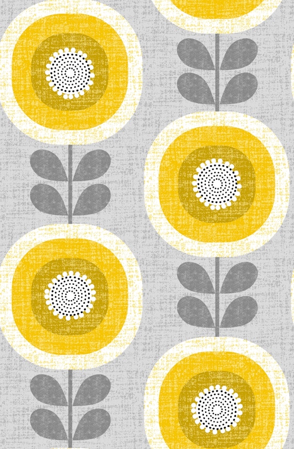 Mid century sunflowers