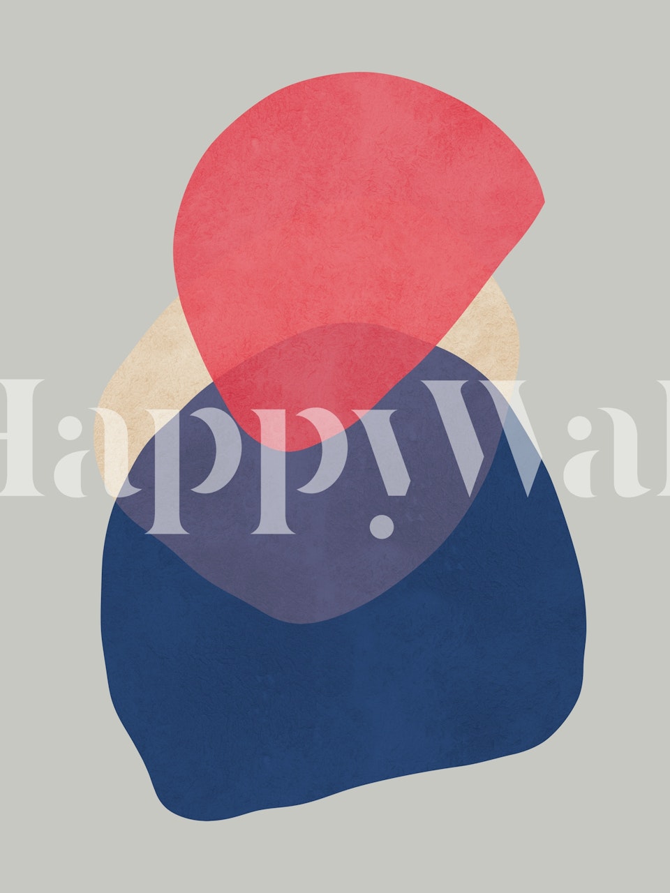 Σχεδιασμός ταπετσαρίας Expressive forms που προβάλλεται σε ένα δωμάτιο