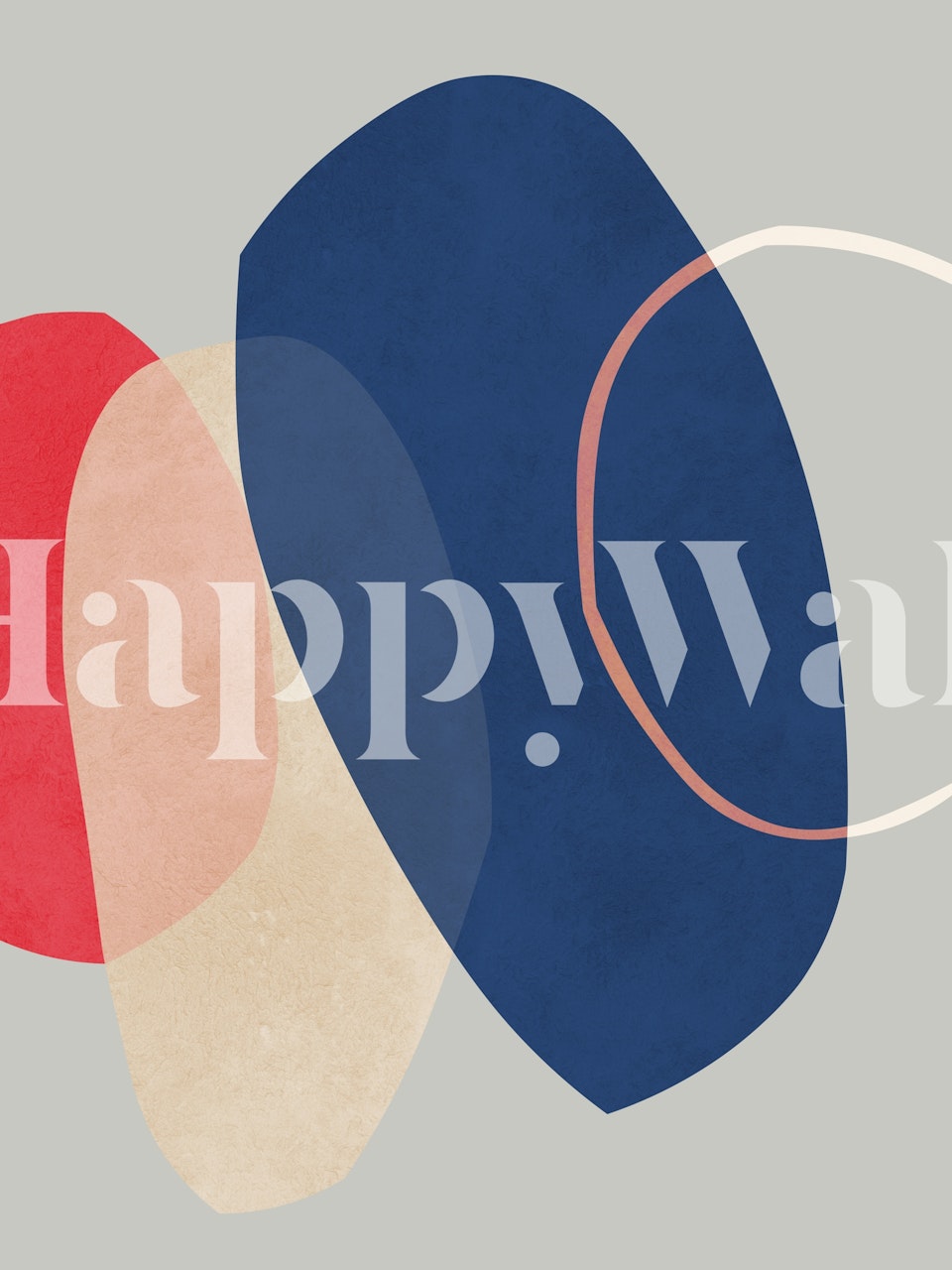 Expressive forms tapetti, joka on esillä huoneessa