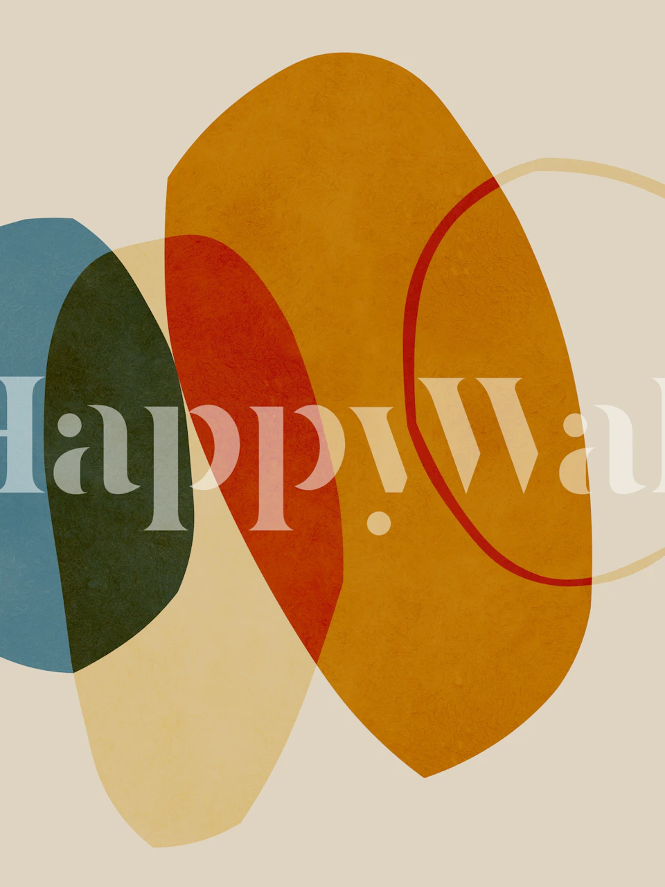 Expressive forms 8 tapet i ett modernt rum