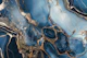 Magnific Marble Blue Gold Luxury