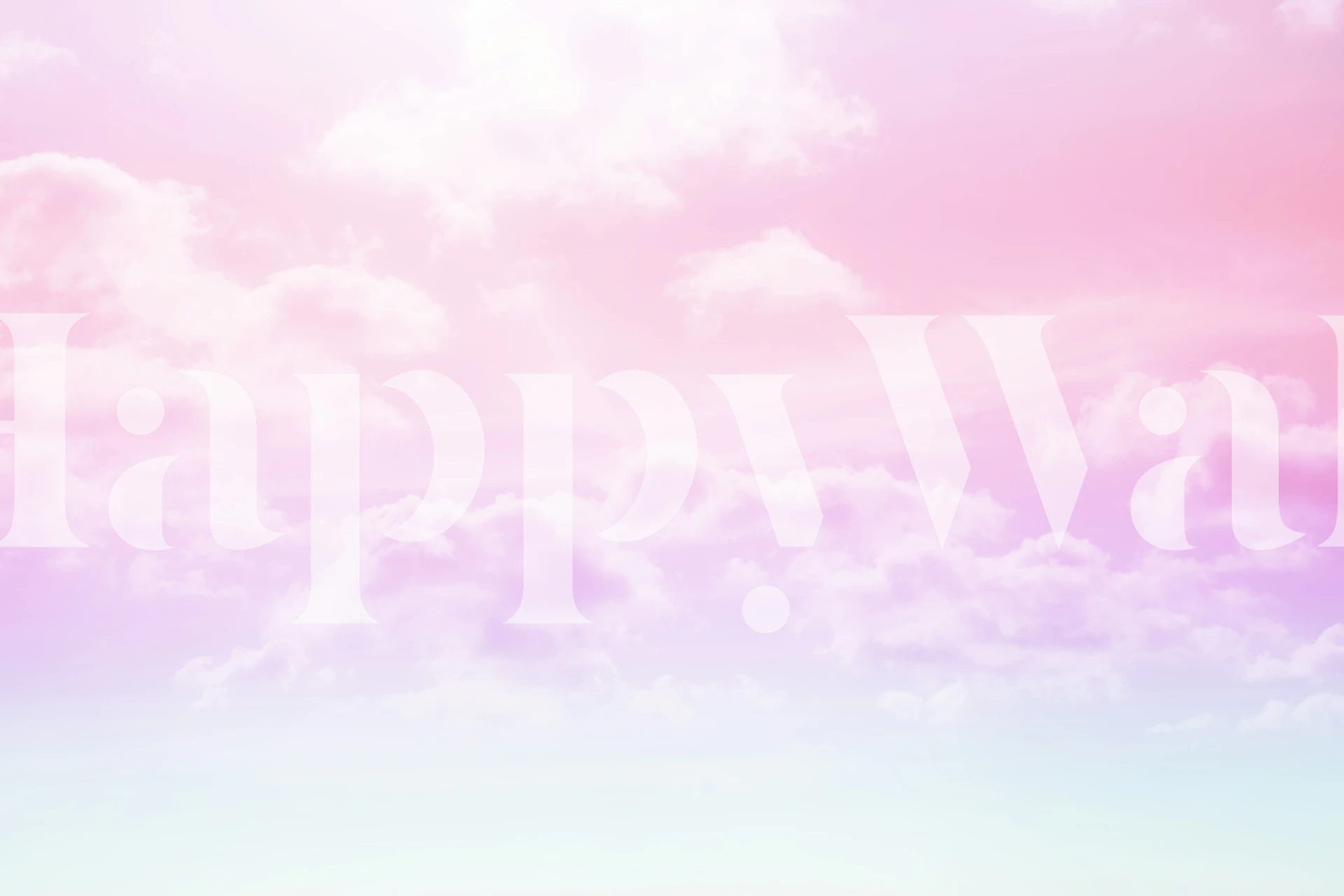 Drömlik pastell tapetdesign med Clouds