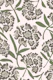 RHODODENDRONS Retro Floral Gray Green Small
