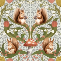 The Blueberry Thief 1 smaller tapet