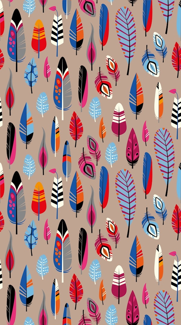 Fly Feather on Taupe