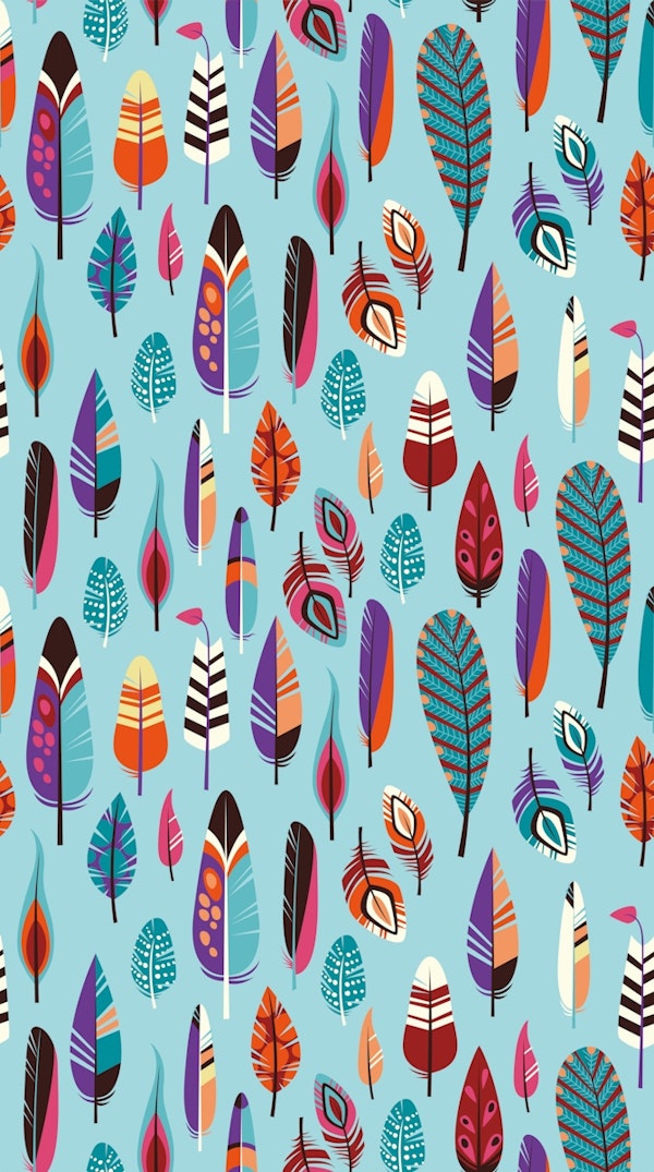 Fly Feather on Babyblue