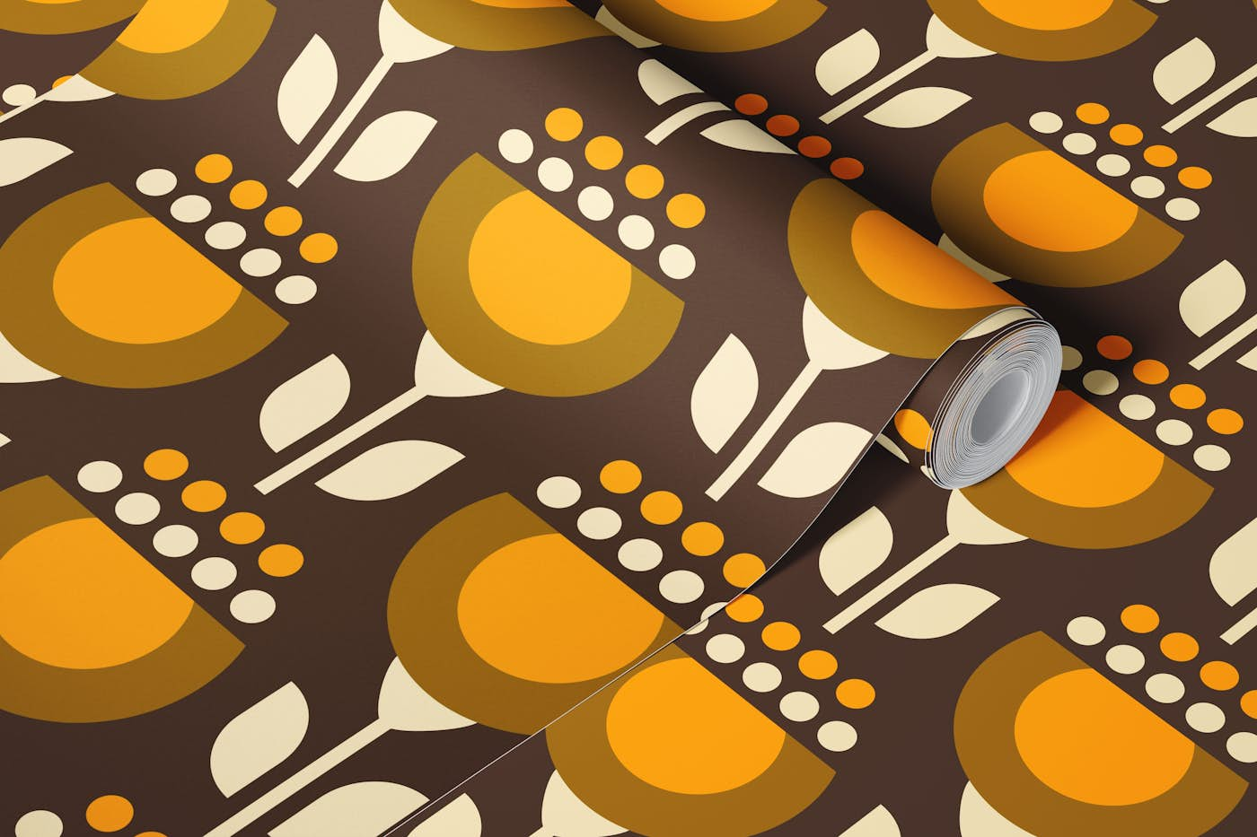 Scandinavian flowers pattern / 3076 A wallpaper roll