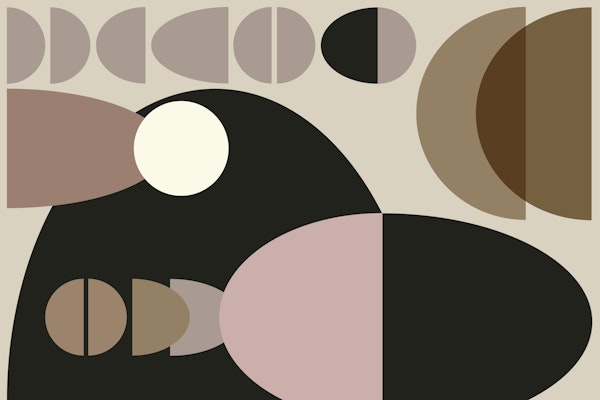 Moody Neutral Mid-Century Pebbles