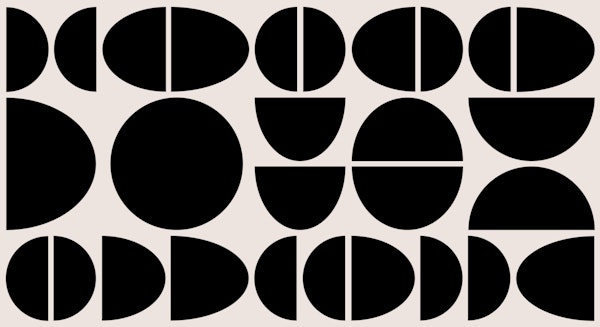 Bauhaus Organic Pebble Circle Shapes