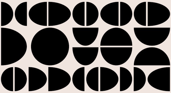 Bauhaus Organic Pebble Circle Shapes