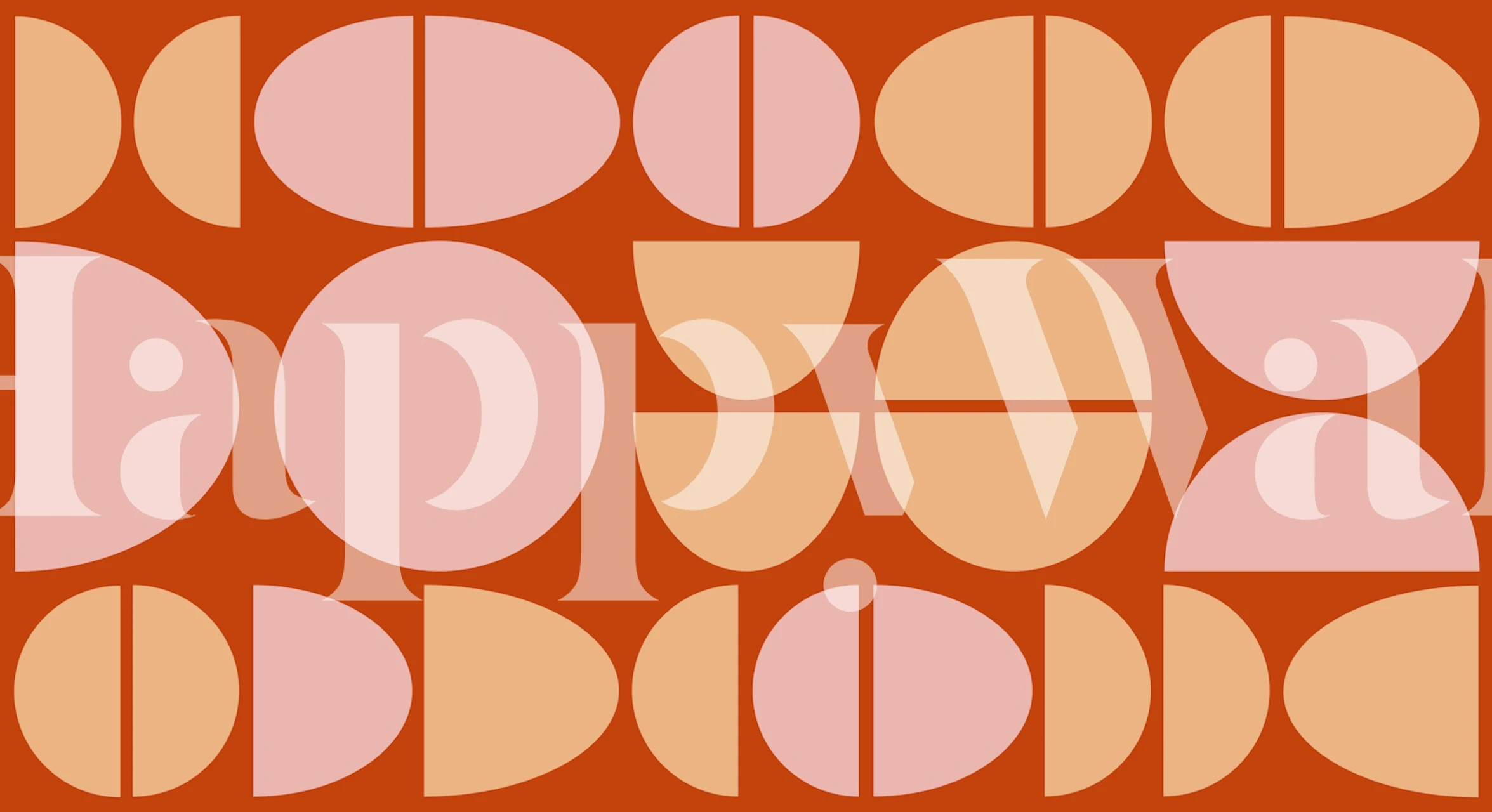 Modern Midmod Pebble Circle Art em um quarto