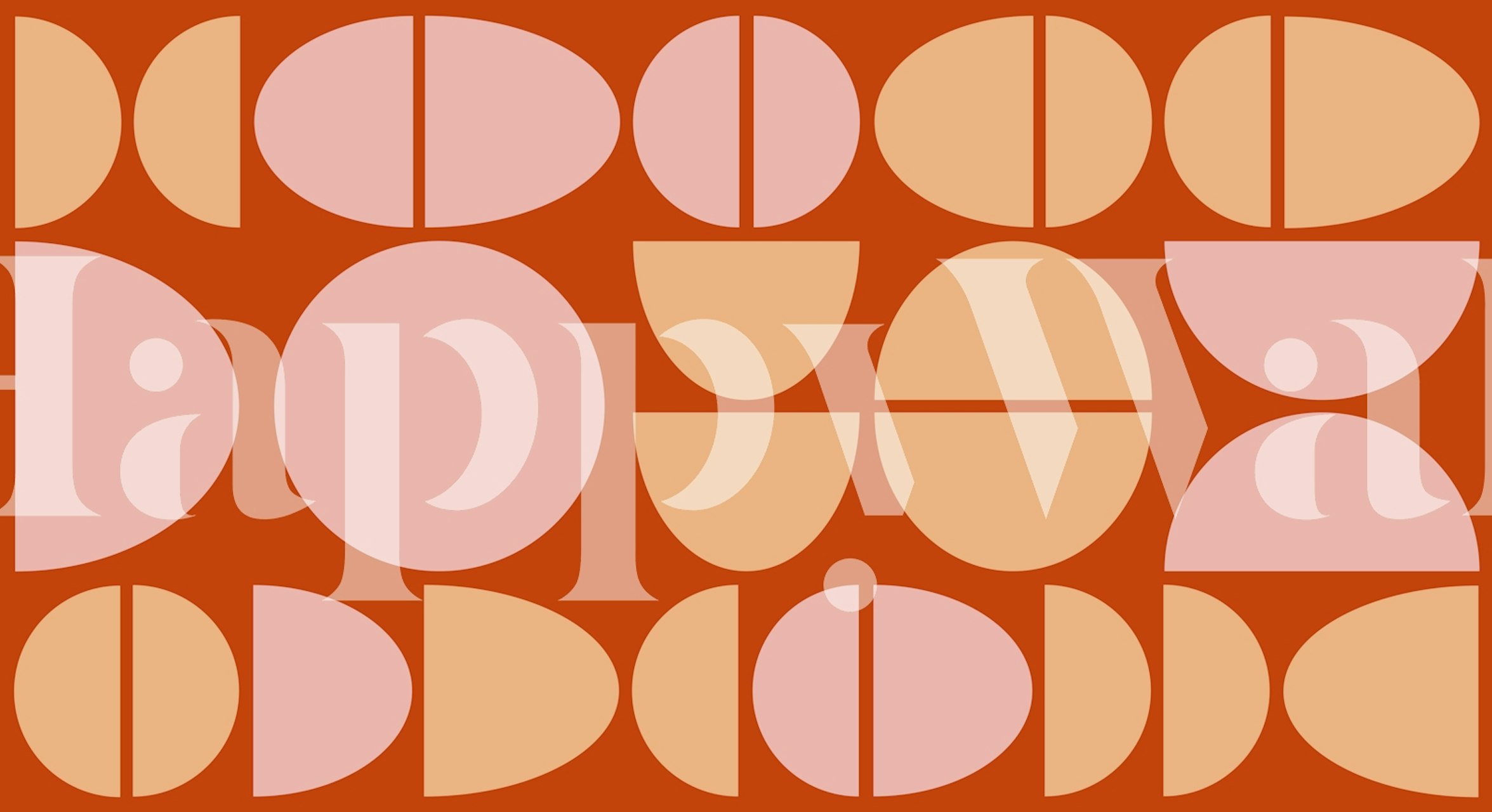 Modern Midmod Pebble Circle Art i ett rum