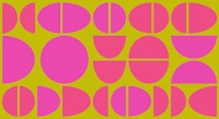 Neon Pop Pebble and Circle Geo wallpaper