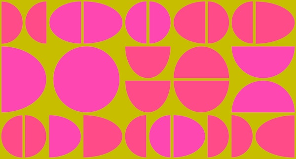 Neon Pop Pebble and Circle Geo