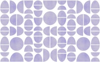 Lavender Bauhaus Organic Geo wallpaper