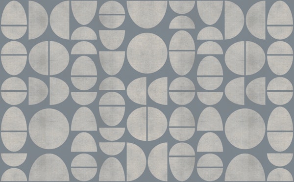 Beige Grey Bauhaus Cutout Geo