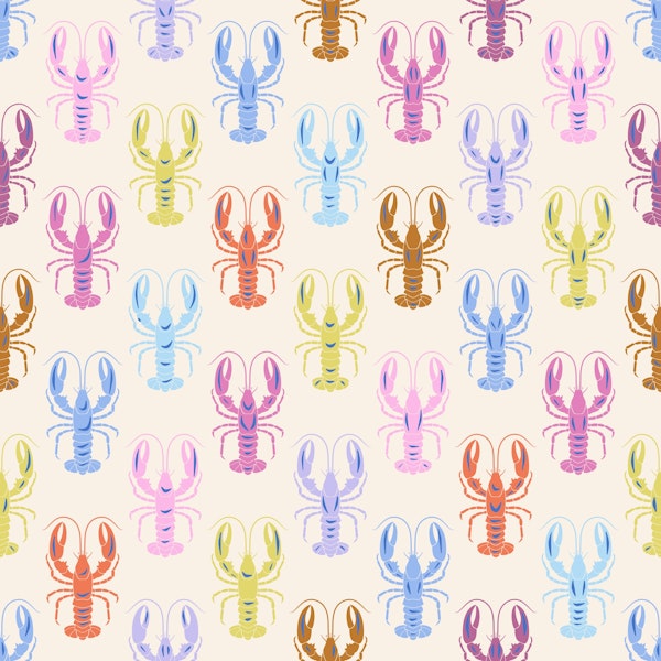 Lobsters in Pastel Colors
