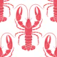 Red Lobsters on white