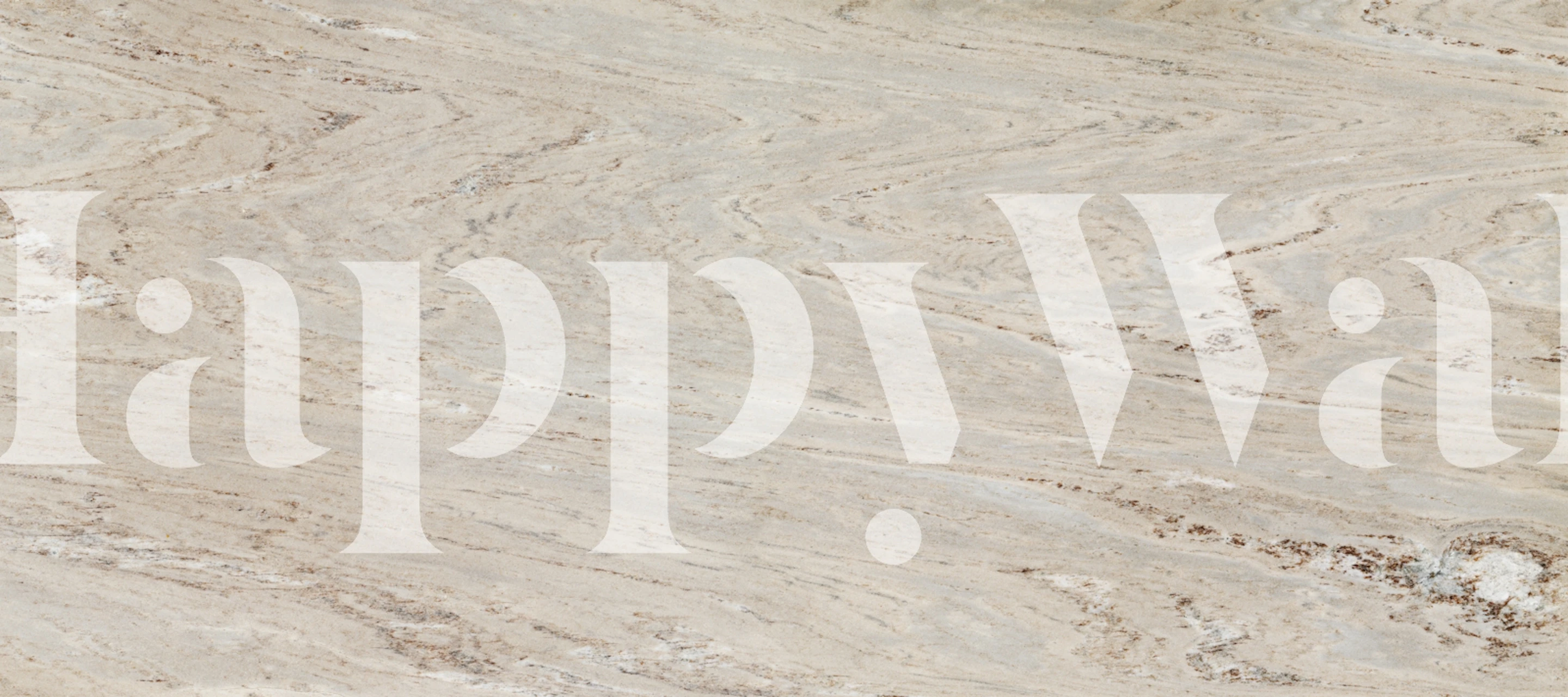 Gray marble pattern with beige veins wallpaper