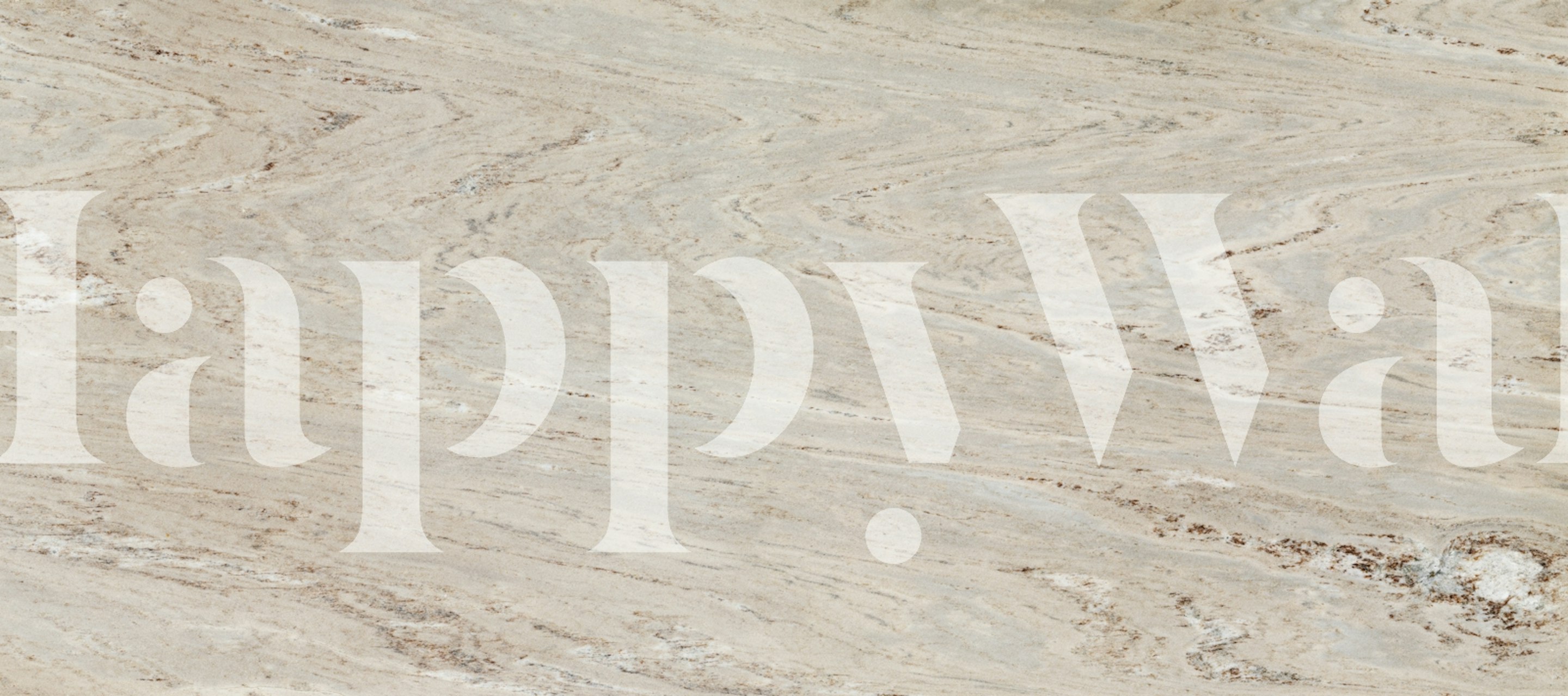 Gray marble pattern with beige veins wallpaper