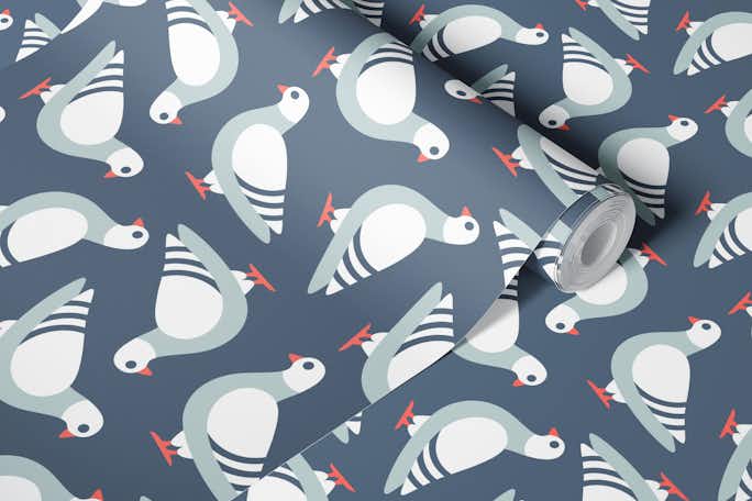 Cute pigeons / 3079 Awallpaper roll
