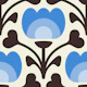 Playful retro flowers / 3081A