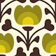 Playful retro flowers / 3081D