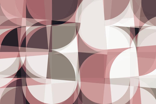 Soft Pink Bauhaus Abstraction