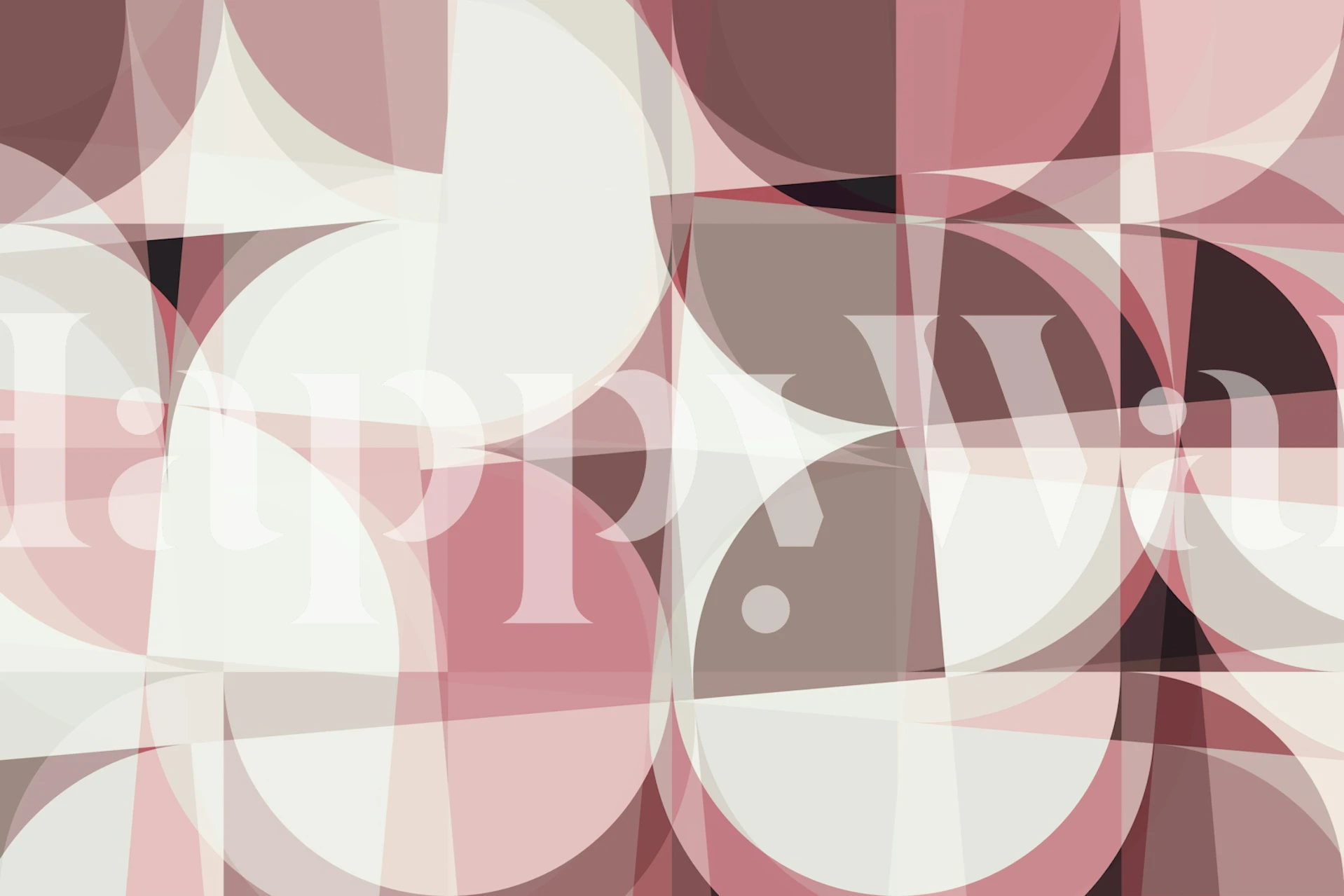Tapeta Soft Pink Bauhaus Abstraction u sobi